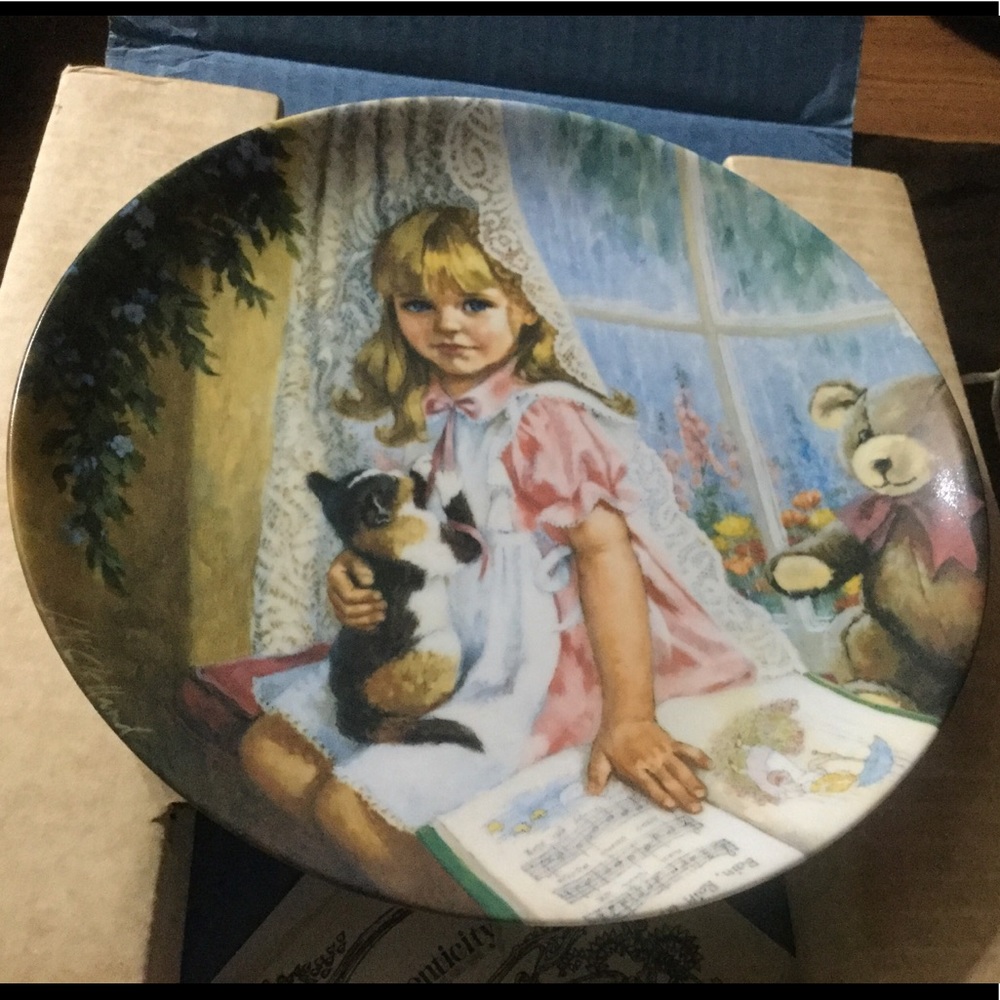 Vintage 1989 RAIN RAIN GO AWAY COLLECTORS PLATE